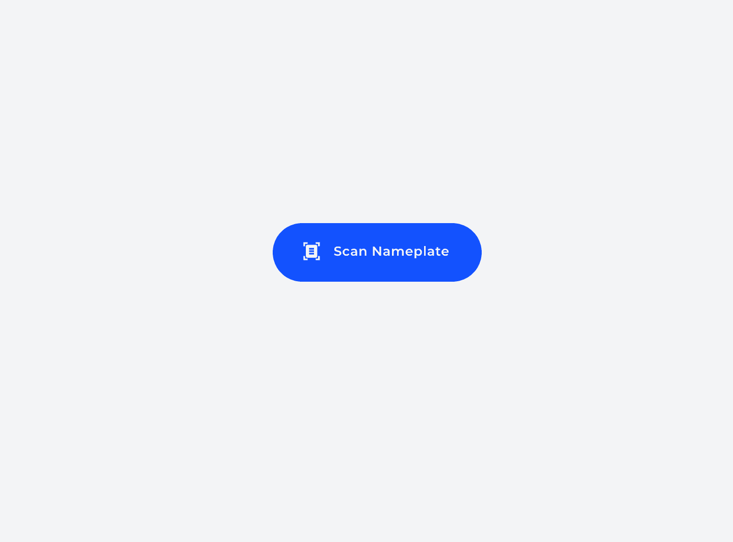 Scan Nameplate without Manual Option