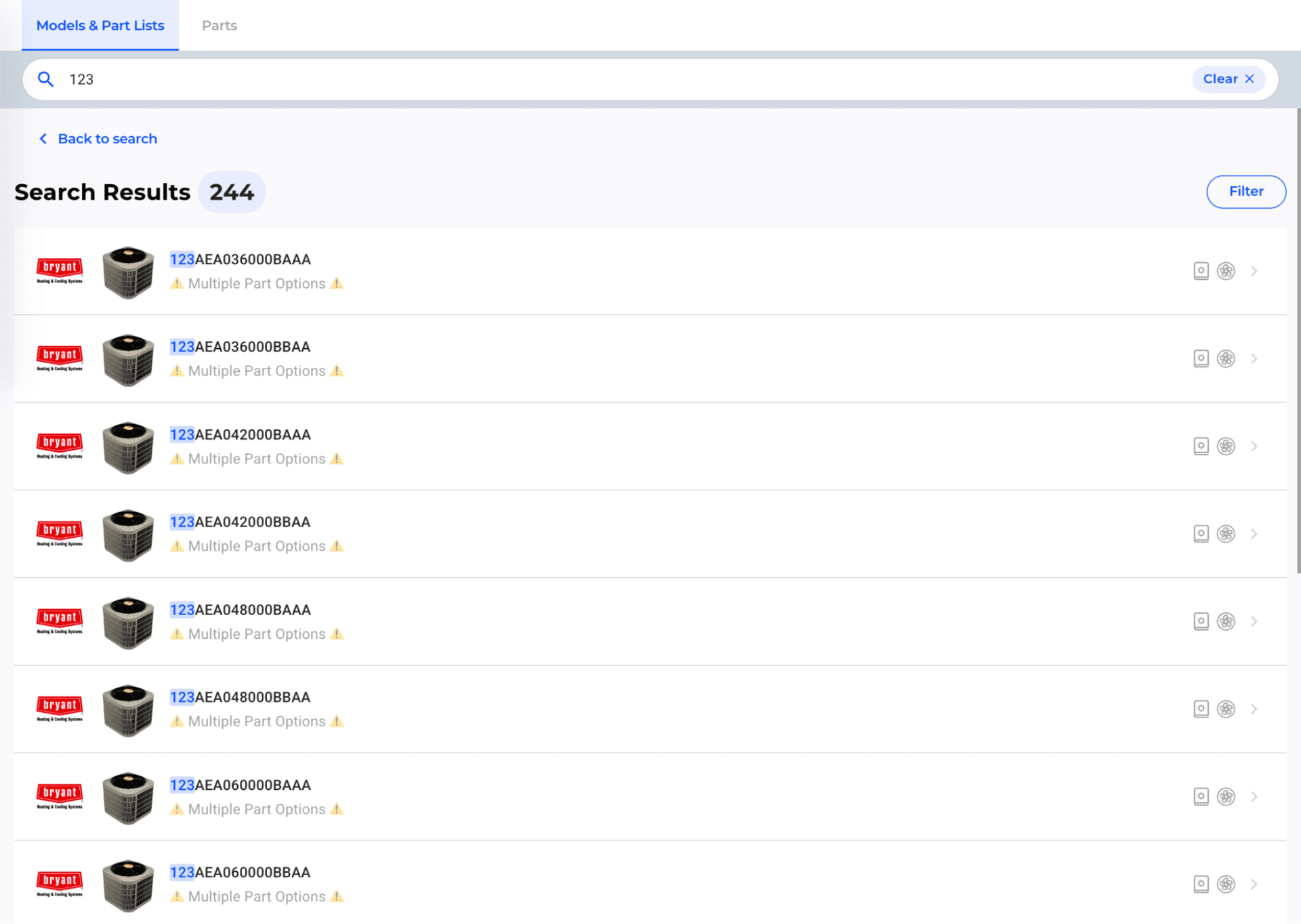 Model Search with Initial Query